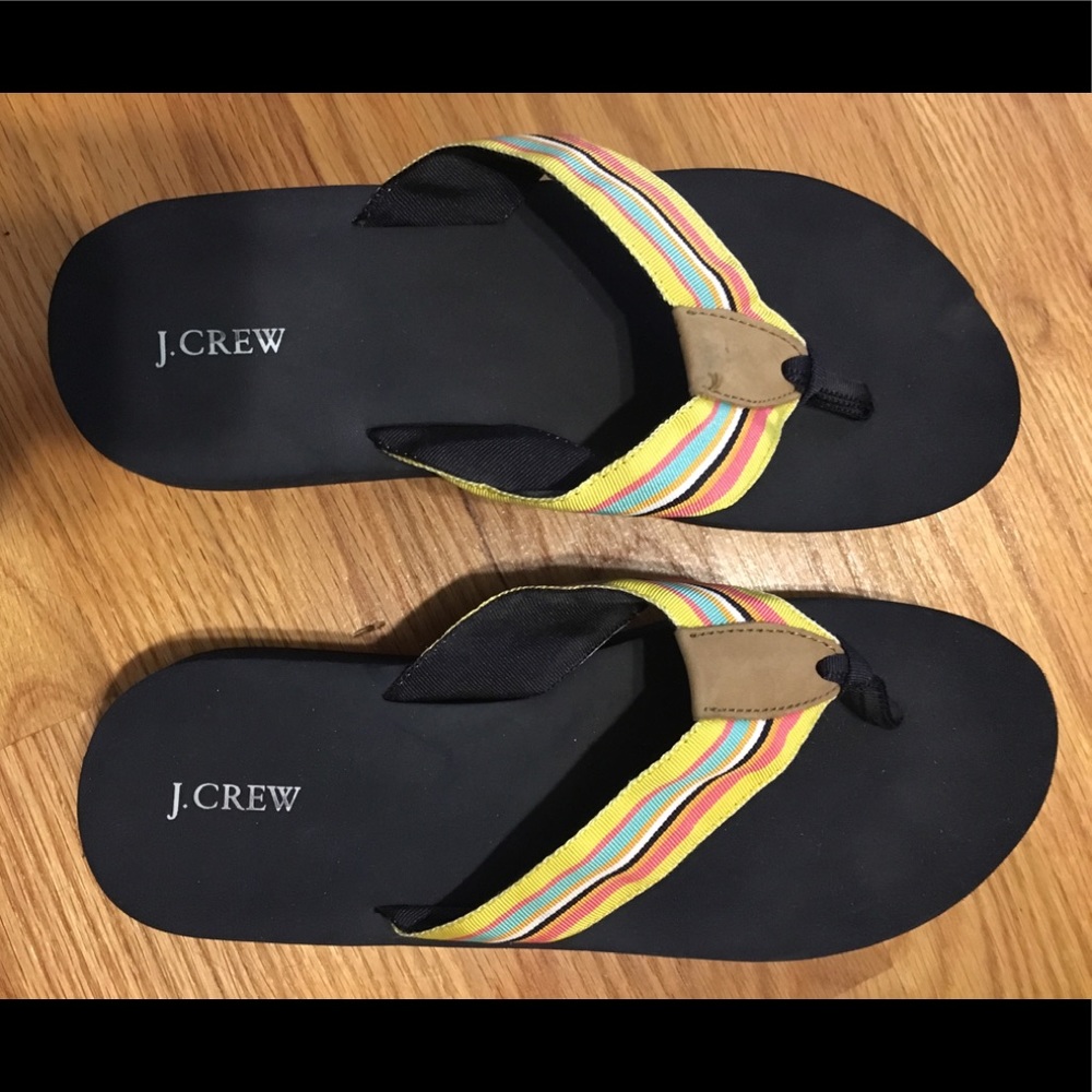 J.Crew Grosgrain wedge flip-flops